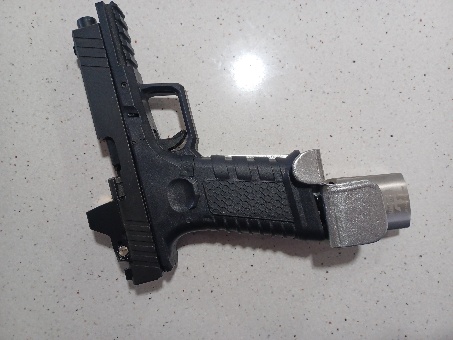 Glock fully locked with padlock
